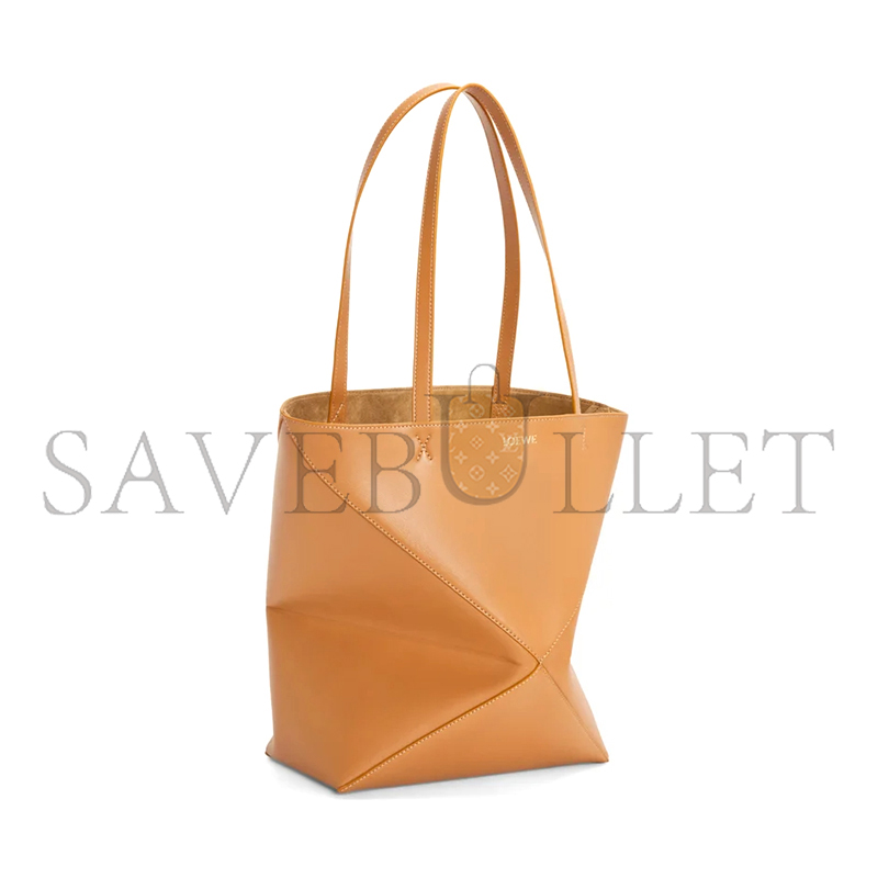 L0ew* medium puzzle fold tote in shiny calfskin a657g50x01 04 (31.5*25.5*14.5cm)